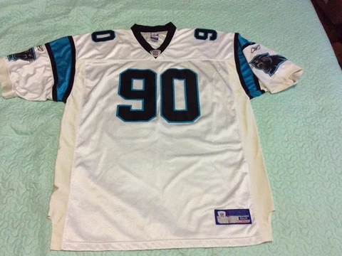 Authentic Reebok NFL Carolina Panthers #90 Julius Peppers Men Jersey Sz 52 Cover