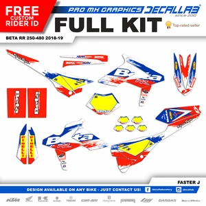 BETA RR 250 480 2018 2019 MX Graphics Decals Stickers Decallab - Picture 1 of 3