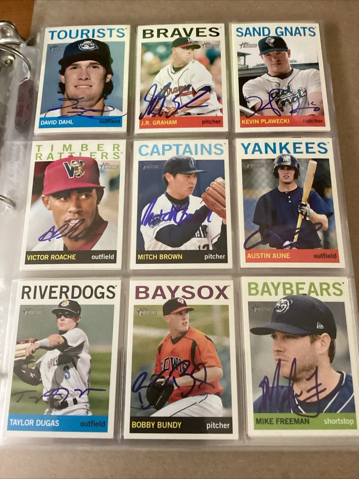 2013 TOPPS HERITAGE MINORS SIGNED AUTOGRAPHED CARDS - Image 1 of 4