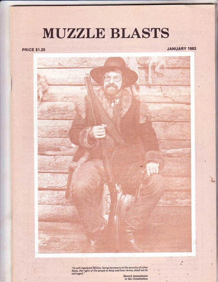 MUZZLE BLASTS MAGAZINE----------JANUARY 1982 - Image 1 of 1