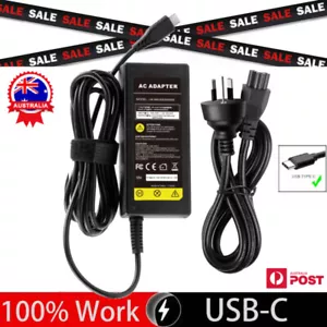 45W USB-C Laptop Charger Power Adapter For Acer Chromebook HP Dell Lenovo Google - Picture 1 of 10