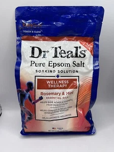 New Dr Teal's Pure Epsom Salt Soaking Solution, Rosemary and Mint, 3 lbs - Picture 1 of 2