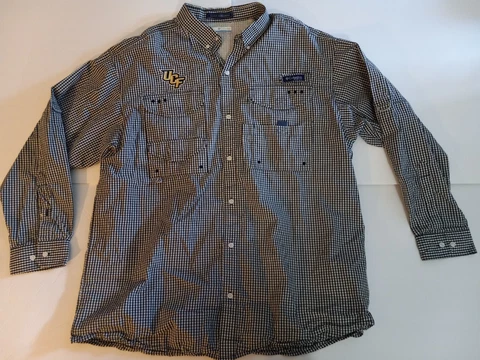 Columbia PFG Super Bonehead Mens XL Vented LS Shirt UCF Knights 🏈 NCAA Football Cover