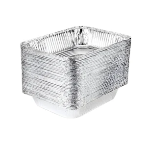 Half Steam Table Deep Aluminum Pan (10 pc) with Lids - Picture 1 of 3