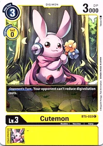 Cutemon BT5-033 C Digimon TCG Near Mint - Picture 1 of 1