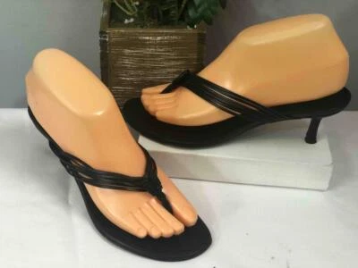 Sandalias sin cordones trenzadas con correas negras OSCAR DE LA RENTA UE 39/ US 8 Foto 1 de 4