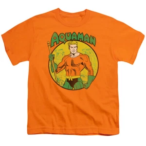 AQUAMAN Licensed Kids Boys Girls Graphic Tee Shirt SM-XL - Picture 1 of 3