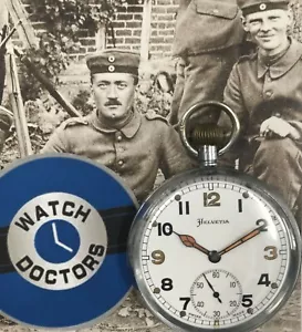 Helvetia WW ll Military Pocket Watch (627 ) - Picture 1 of 6