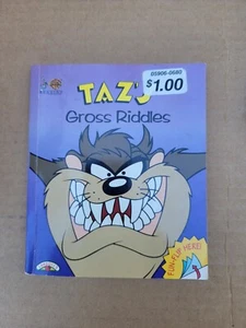 1996 Taz's Gross Riddles Book Warner Bros Landolls - Picture 1 of 3