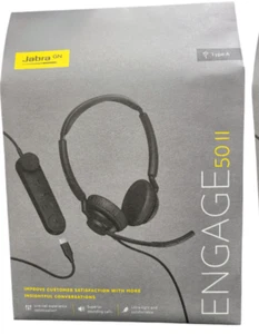 Jabra Engage 50 II 50 II Link USB-A UC Stereo Przewodowy zestaw słuchawkowy FABRYCZNIE NOWY - Zdjęcie 1 z 3
