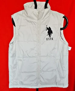 VEST VINTAGE AUTHENTIC U.S. POLO ASSN. SOLID WHITE SLEEVELESS MEN:US:M/EU:M - Picture 1 of 8