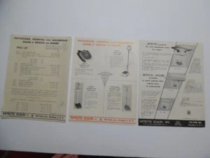 1949 Detecto Scale Catalog Sheet Lot Doctor Medical Household Brooklyn Vintage - Picture 1 of 5