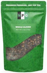 NPG Whole Clove Bud 4 Oz, Strong Aroma and Flavor Cloves Spice for Holiday - Picture 1 of 6