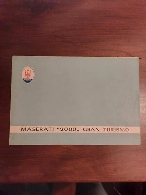 Maserati 2000 Granturismo A6g Brochure - Immagine 1 di 3