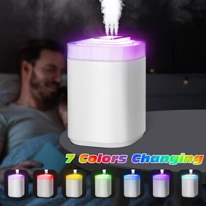 For bedroom Tabletop Humidifier Cool Mist Ultrasonic RGB Air Humidifier Diffuser - Picture 1 of 15