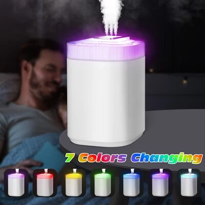 For bedroom Tabletop Humidifier Cool Mist Ultrasonic RGB Air Humidifier Diffuser - Image 1 of 4