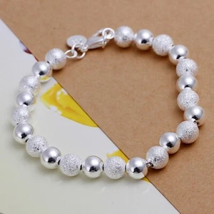 925 Silber Armkette Armband Armkettchen "PERLEN-SPIEL" in Silber - Edelschmuck - Bild 1 von 4
