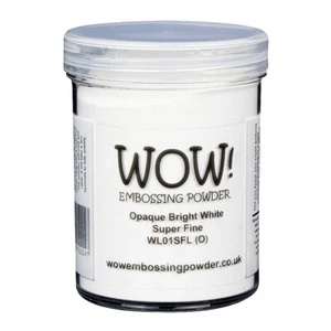WOW! Embossing Powder, Opaque Bright White, Super Fine, 160ml, White Embossing - Picture 1 of 1