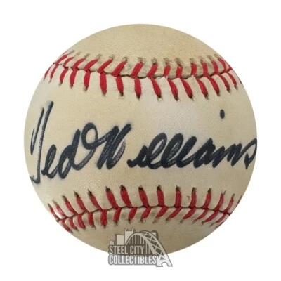 Ted Williams Autographed Official American League Baseball - JSA LOA (Sharpie) - Image 1 of 3
