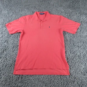 Polo Golf Ralph Lauren Shirt Mens Large Pink Short Sleeve Collared Pullover - Picture 1 of 11