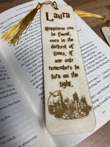 Harry Potter themed Handmade Personalised Bookmark Gift - Picture 1 of 3