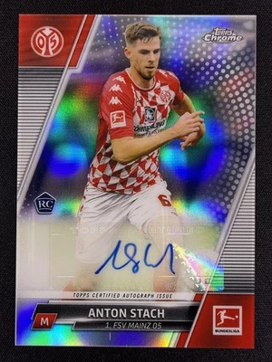 2021-22 Topps Chrome Bundesliga #BCA-AST Anton Stach Rookie Autograph Auto - Image 1 of 2