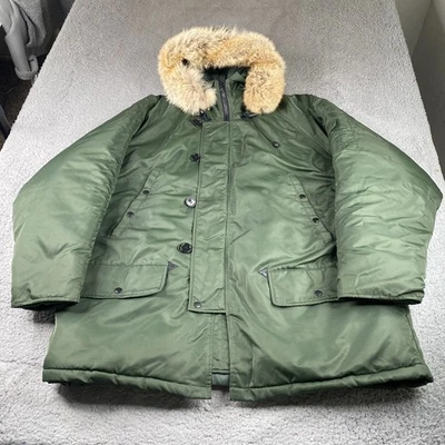 Chaqueta Militar Parka N-3B Para Hombre 2XL Verde Clima Extremo Frío Spiewak & Sons Foto 1 de 4