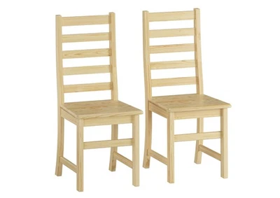 Due eleganti sedie in Pino massello per cucina e sala da pranzo 90.71-21-D - Immagine 1 di 4