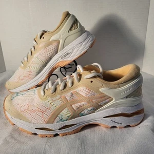 Asics Gel Kayano 24 Lite Show Apricot Womens Sz 5 Running Shoes Sneakers T8A9N - Picture 1 of 19