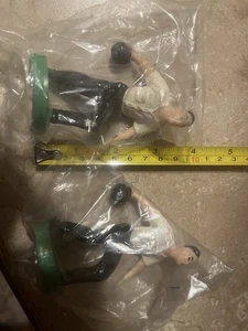 2 vintage men male Bowler figurines/cake toppers Hong Kong - Picture 1 of 3