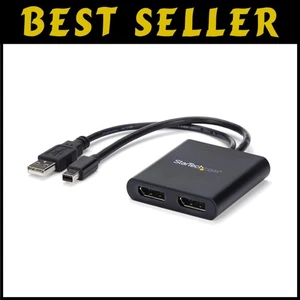 Windows Multi Monitor Adapter - Dual DisplayPort MST Hub - Picture 1 of 11