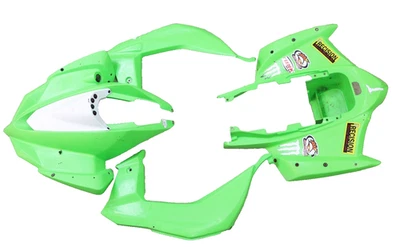 2008 - 2014 Kawasaki Kfx450r Plastic Set Front Rear Fender Side Panels Dash Foto 1 de 4