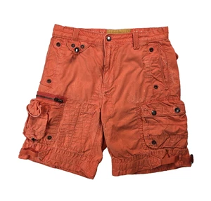 Polo Ralph Lauren Life Preserver Paratrooper Orange Cargo Short Mens Size 31 - Picture 1 of 8