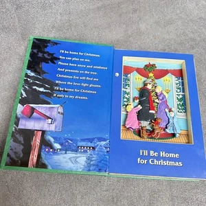Vtg Musical Animated Book Mr. Christmas I'll Be Home for Christmas Song - Picture 1 of 7