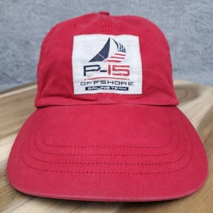 Polo Ralph Lauren Hat Cap Strap Back Red Offshore Sailing Team Patch Mens - Picture 1 of 8