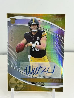Panini Absolute Will Howard Signature Rookies 2025 automático/299 #197 Steelers Foto 1 de 2