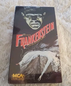 FRANKENSTEIN VHS New/Sealed 1986 MCA Boris Karloff HORROR Excellent - Picture 1 of 5