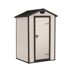 Casetta Da Giardino In Resina 129x103x196H Cm Manor 4x3 Beige Keter Capanno - Foto 1 di 6