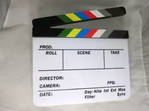New Clapperboard Clapper Board TV Film Movie Slate Colorful Clapboard Local AU - Picture 1 of 7