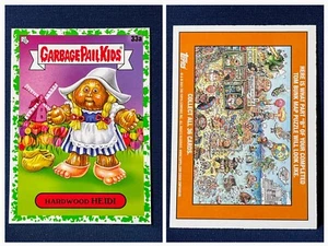 Topps Garbage Pail 2021 Kids Go On Vacation madera dura Heidi 33a flema verde - Imagen 1 de 4