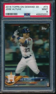 2018 Topps On Demand 3D #73 Jose Altuve PSA 9 carte come nuove SP PR 269 - Foto 1 di 2