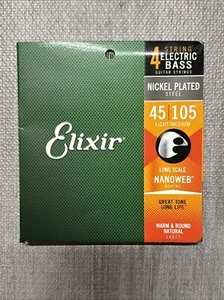Elixir Strings 14077 Nanoweb - 45 | 105 Electric Bass Strings | New ! +Free Ship - Picture 1 of 3