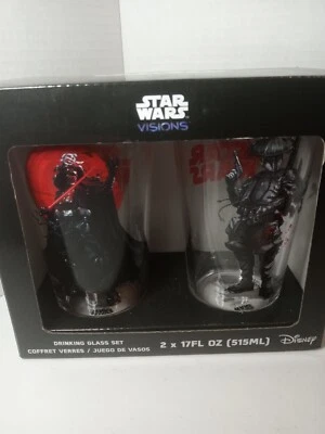 2022 Funko Star Wars Visions Pint Drinking Glass Set Disney New!     - Image 1 of 3