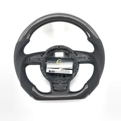 Volante de fibra de carbono personalizado para Audi S6 S7 S8 RS3 RS4 RS5 RS6 A3 A4 S4 S5 Foto 1 de 4