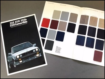 1987 1988 BMW 325 325i 325is Original Factory Color Paint Brochure Guide Folder - Image 1 of 3