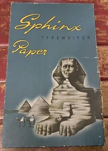 Sphinx Vintage Typewriter Paper Box 8 X 14 Red Ruled Very Good Condition - Picture 1 of 2