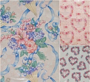VTG American Greetings 'WEDDING' Gift Wrapping Sheets 3 Designs Sealed Lot of 4 - Picture 1 of 10