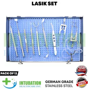 Kit 12 Pezzi Lasik per Chirurgia Oculare Oftalmica Kit Strumenti Chirurgici Riutilizzabili - Foto 1 di 12