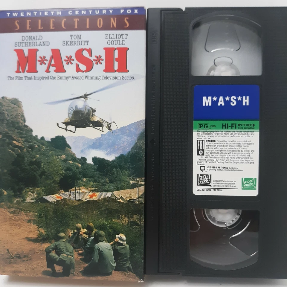 MASH The Movie (VHS 1992) Donald Sutherland/Elliot Gould/Sally Kellerman CBS/FOX Foto 1 de 1