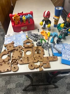 DISNEY JR. HANDY MANNY MEGA LOT TALKING TOOLBOX REPAIR CENTER MOTORCYCLE ++ - Picture 1 of 12